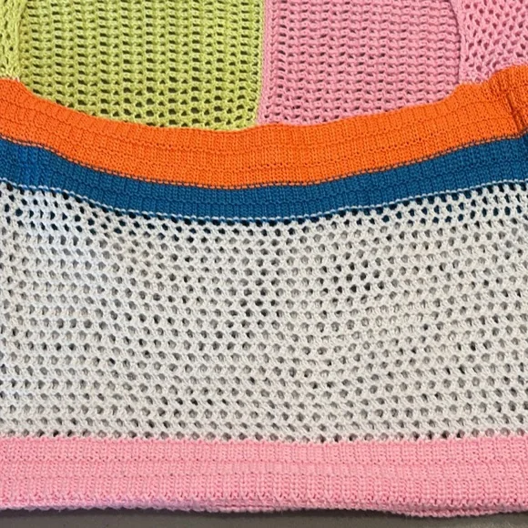 Knit Crop Top Emilyn Crochet Square Neck sweater - Picture 11 of 11